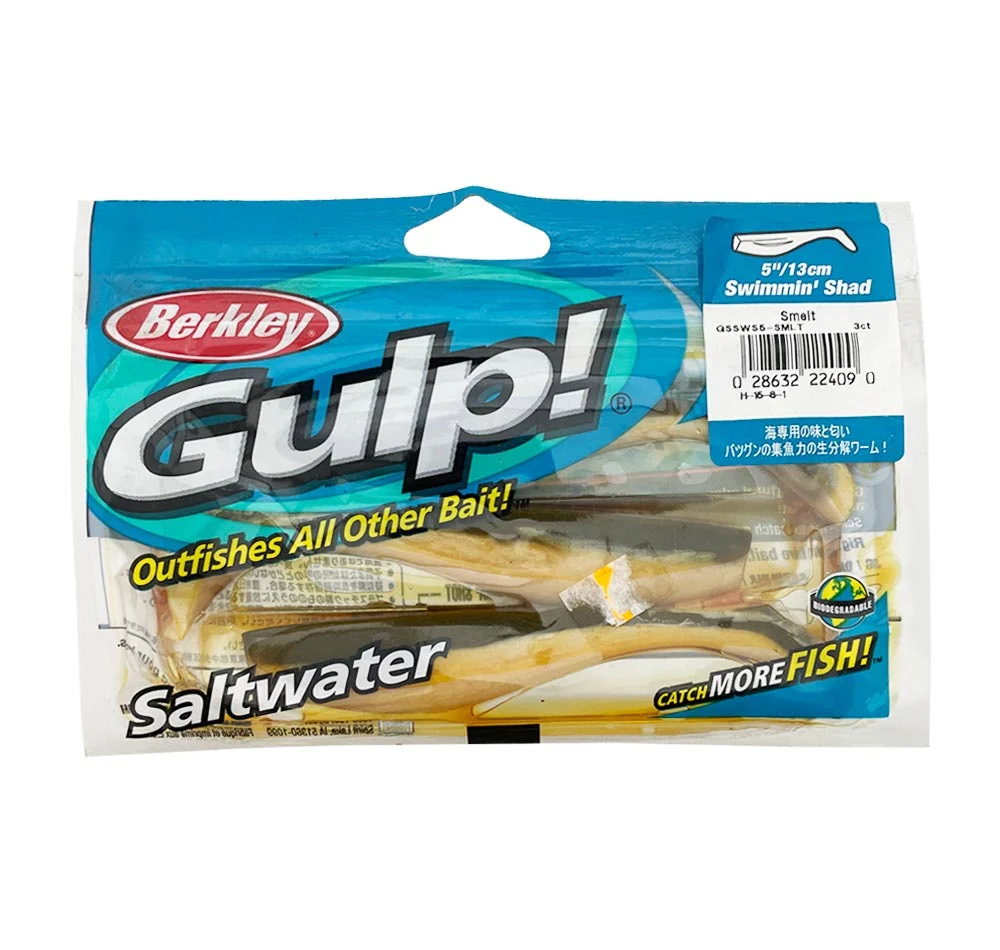 Berkley Gulp Swimmin Shad 5" Soft Plastics - Image 2