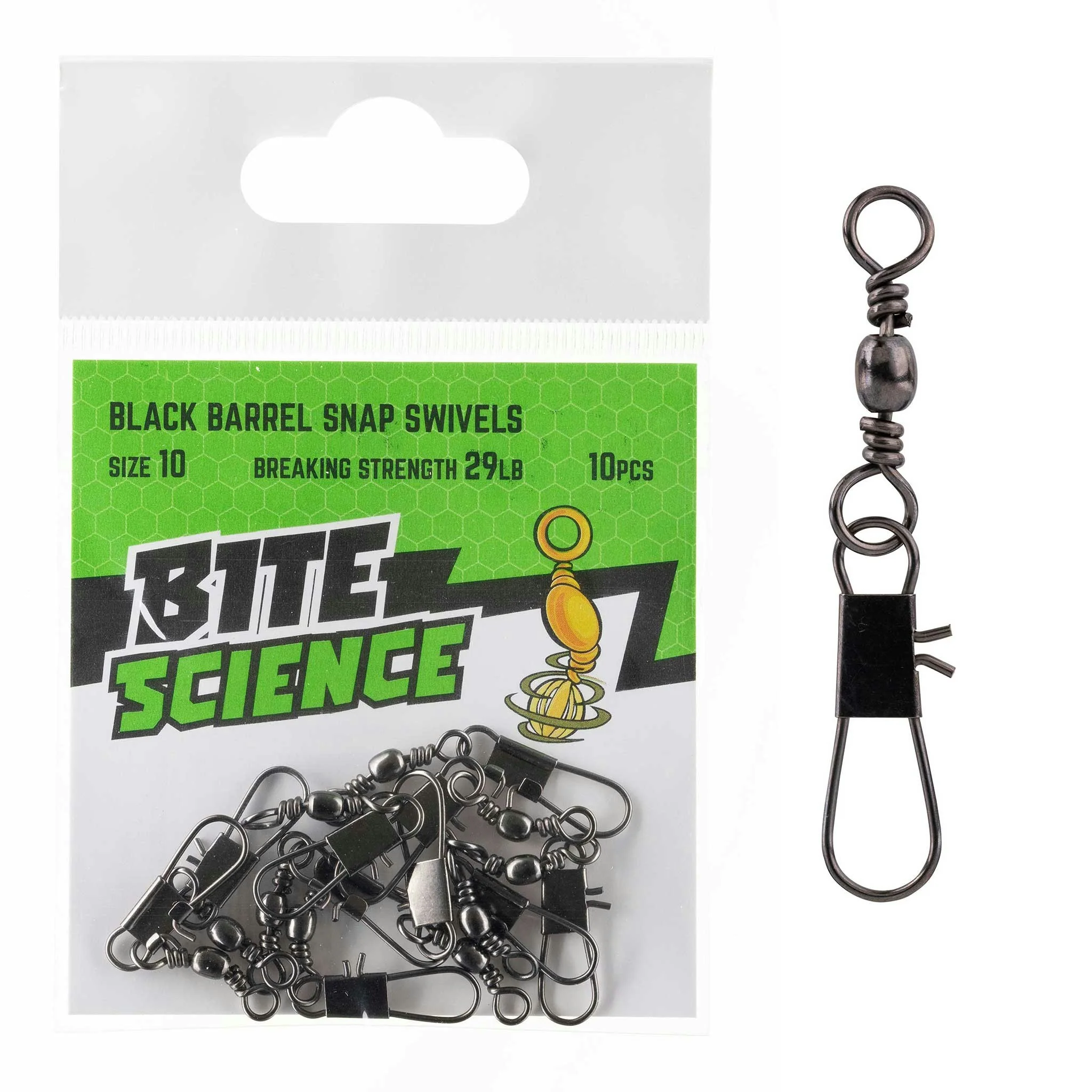 Bite Science Swivels Black Barrel Snap - Image 11