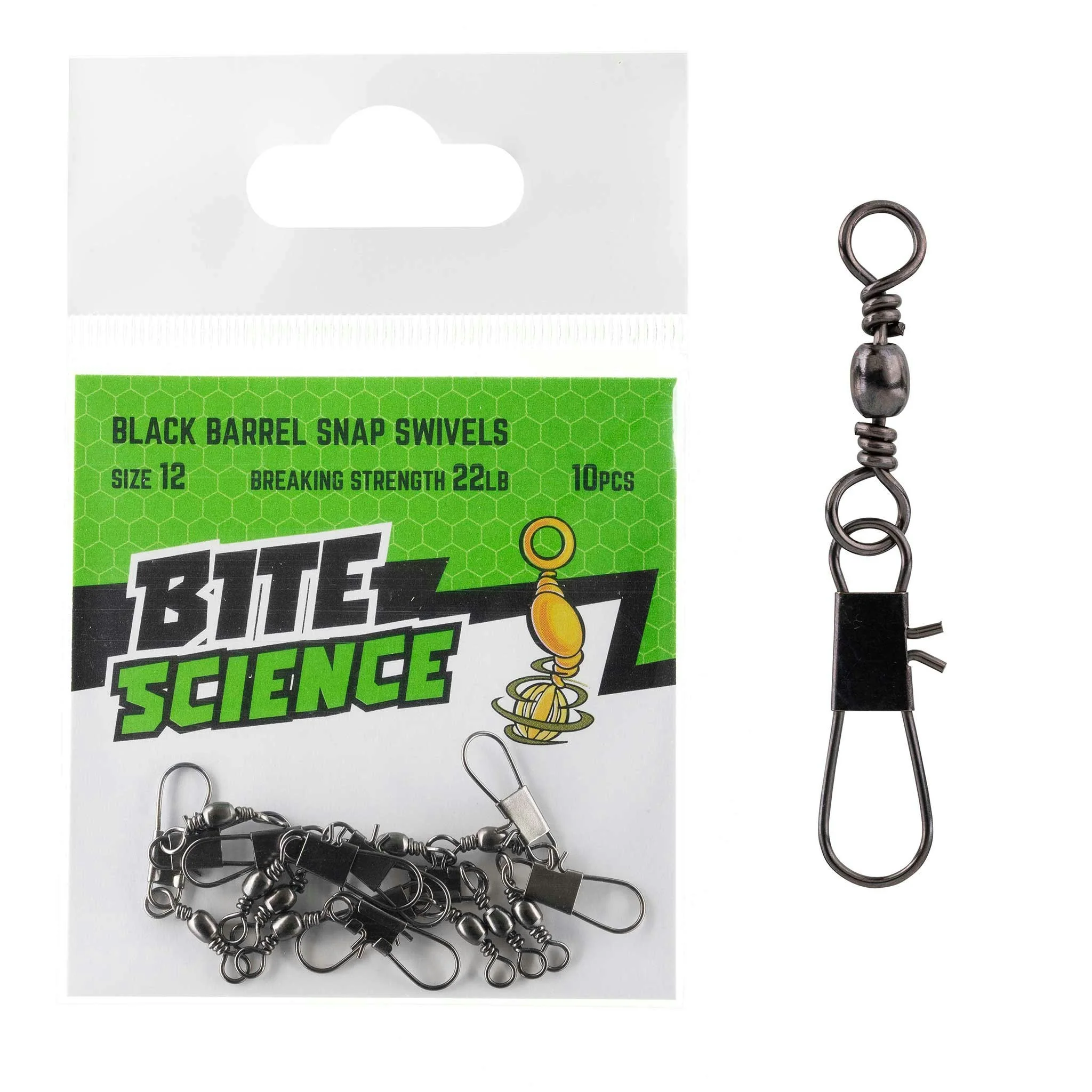 Bite Science Swivels Black Barrel Snap - Image 8