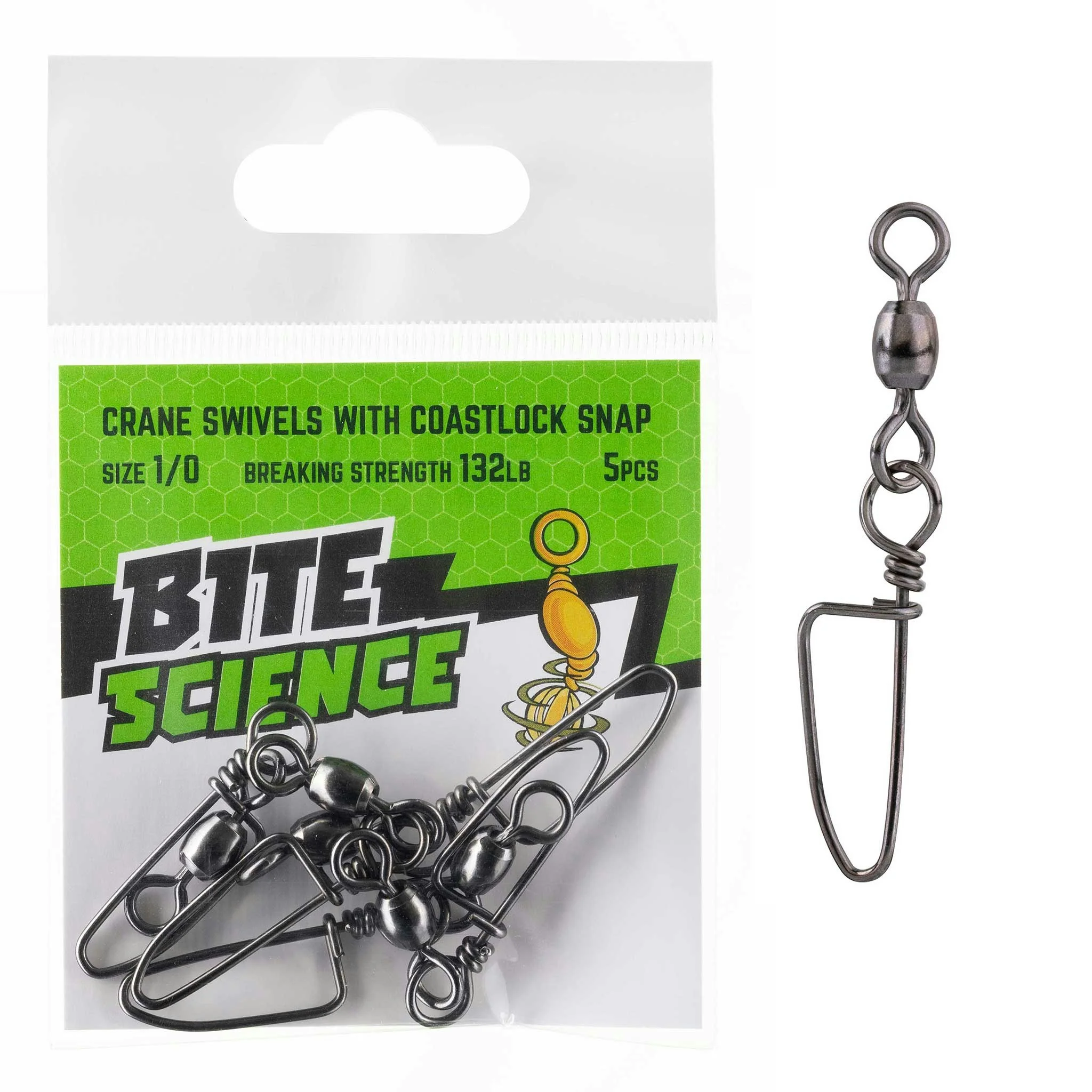 Bite Science Swivels Crane with Coastlock Snap - Image 10