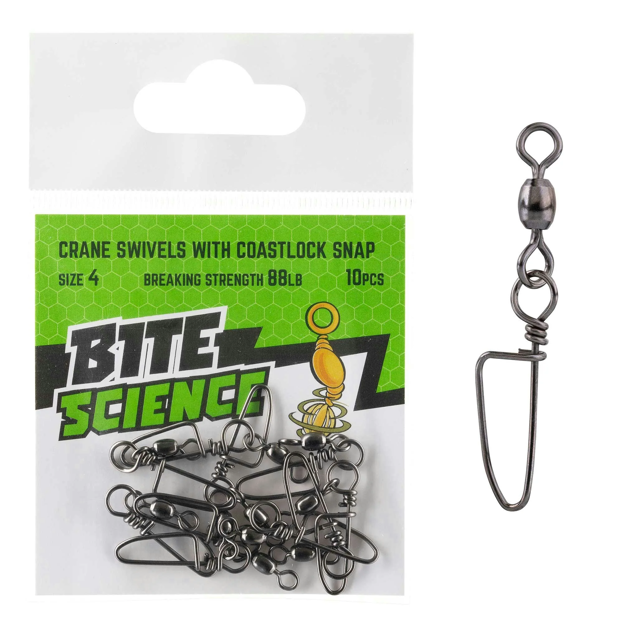 Bite Science Swivels Crane with Coastlock Snap - Image 4