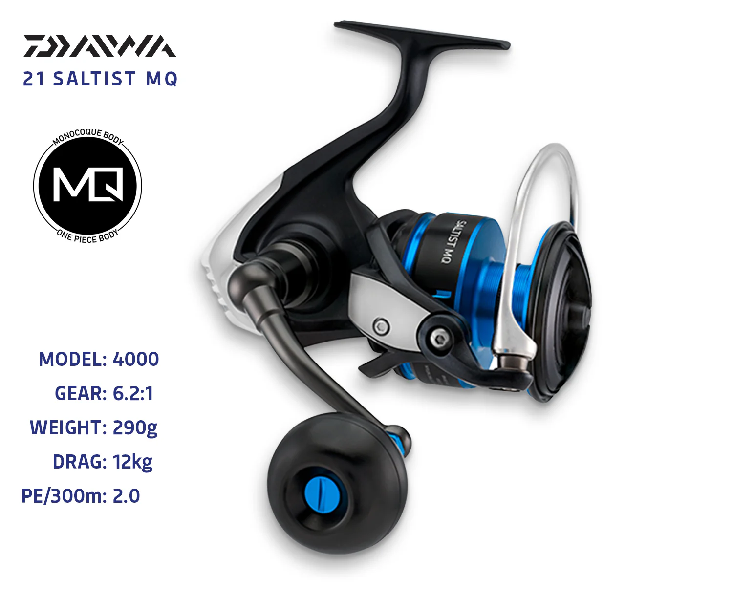 Daiwa 21 Saltist MQ Spin Reel - Image 3