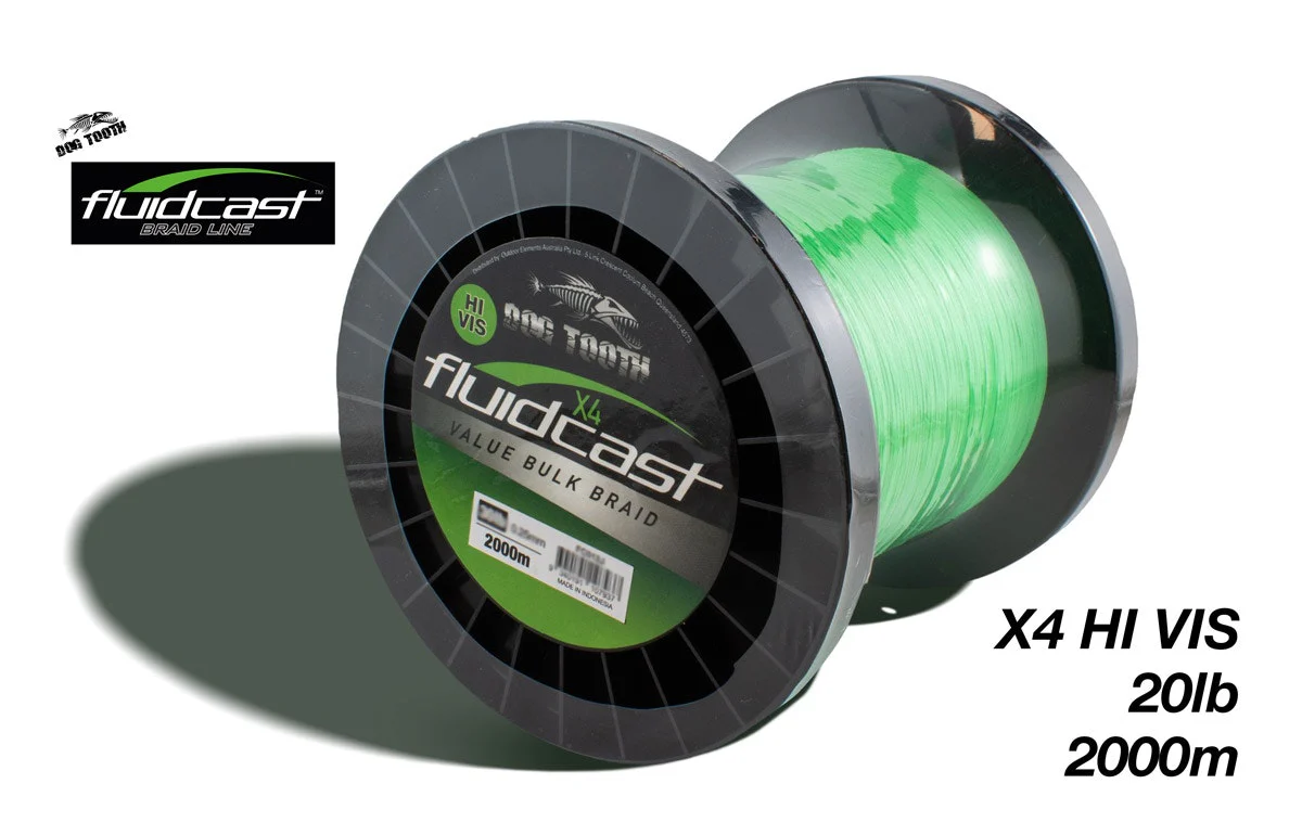 Dog Tooth Fluidcast Braid - Hi Vis Green - Image 22