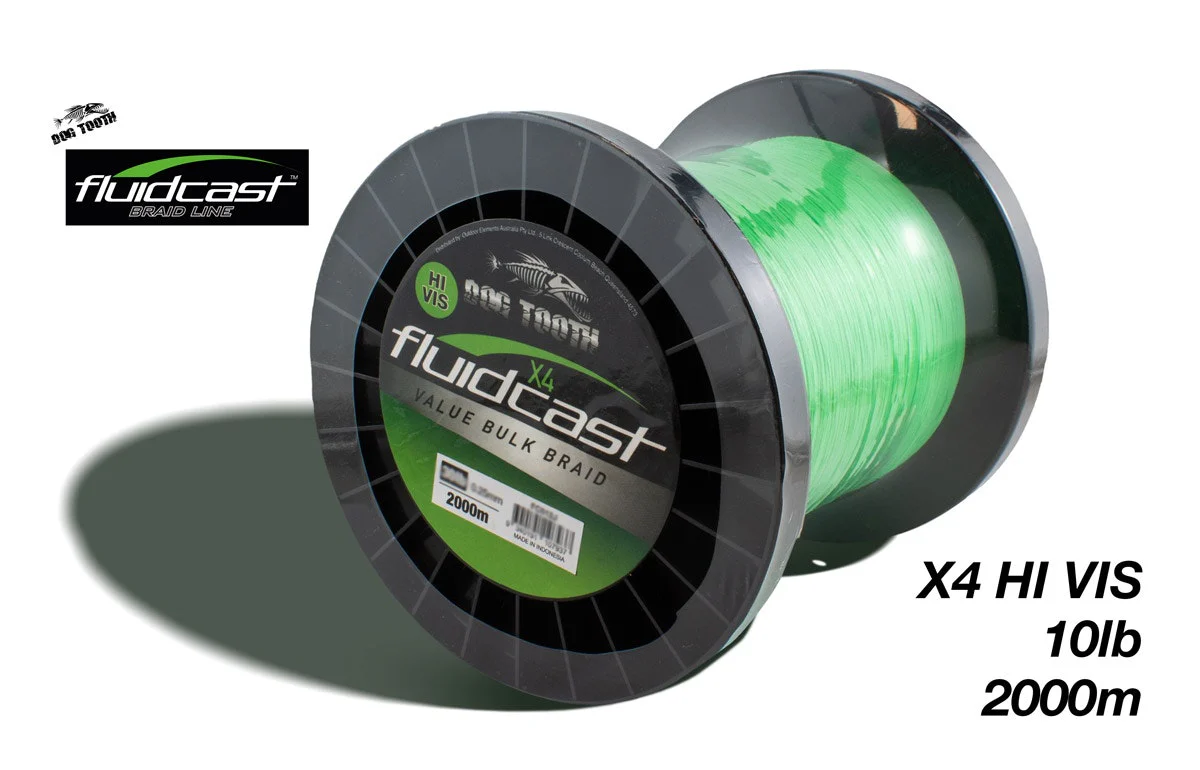 Dog Tooth Fluidcast Braid - Hi Vis Green - Image 24