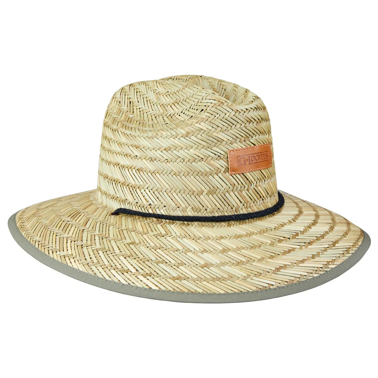 G.Loomis Sunseeker Leather Patch Straw Hat - Image 2