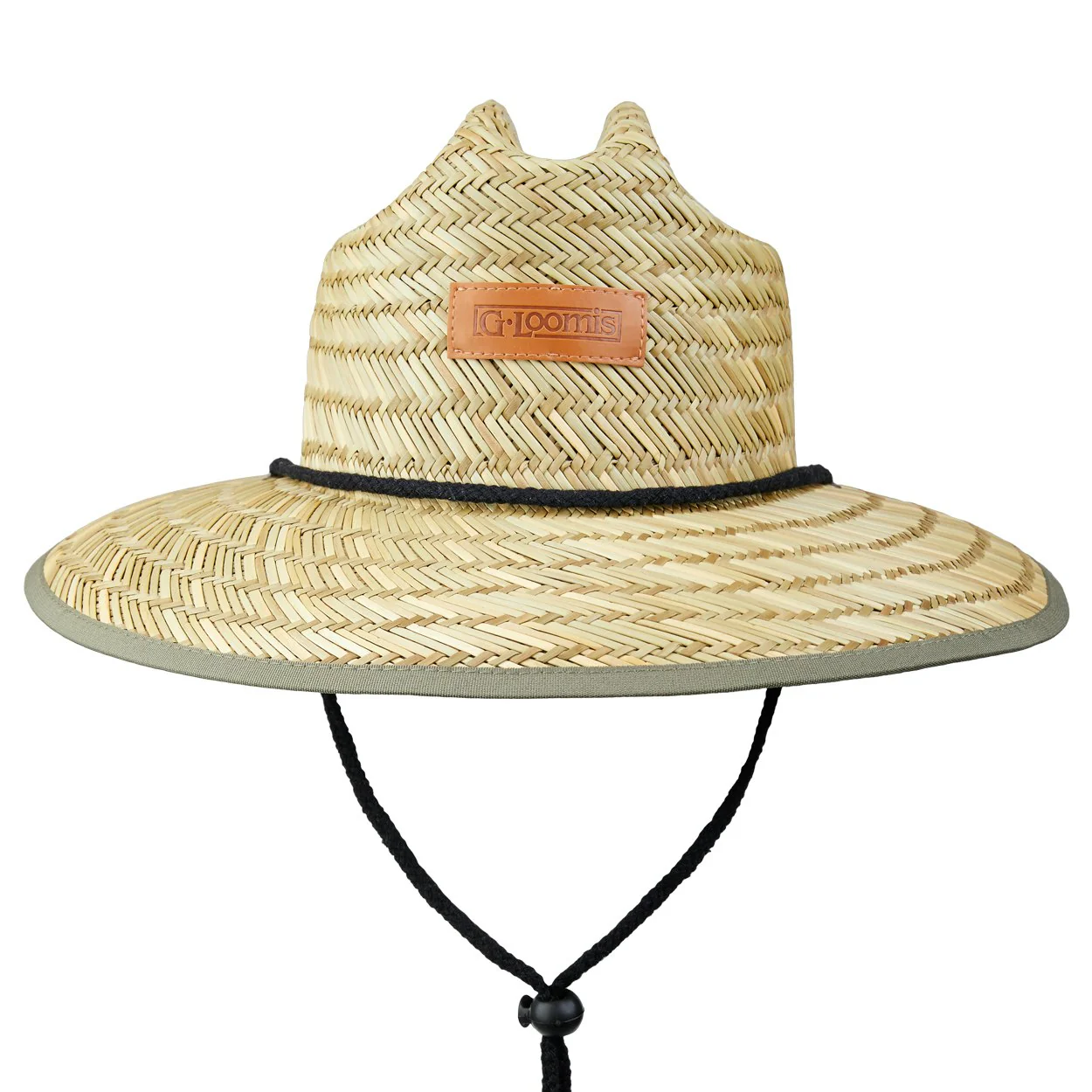 G.Loomis Sunseeker Leather Patch Straw Hat - Image 3