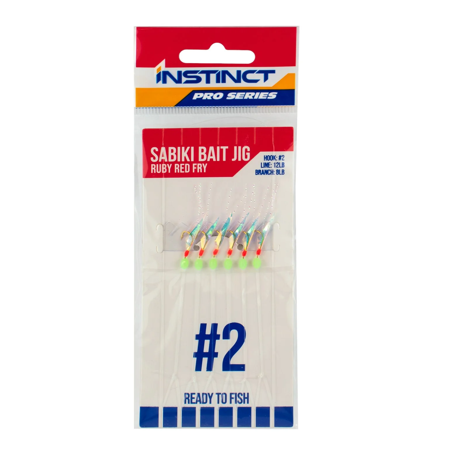 Instinct Pro Sabiki Bait Jig Ruby Red Fry - Image 5