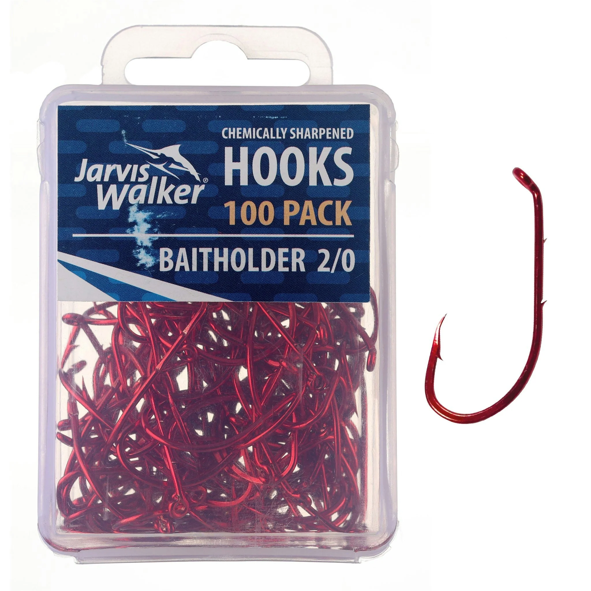 Jarvis Walker Red Baitholder Hooks - Image 12