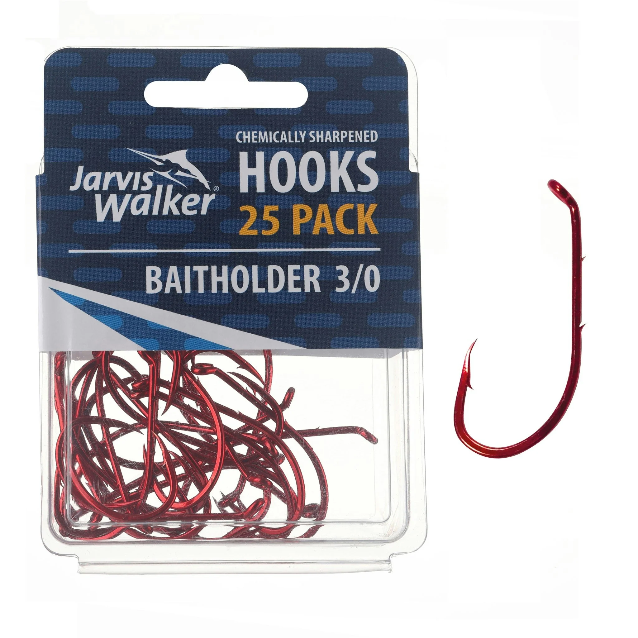 Jarvis Walker Red Baitholder Hooks - Image 3