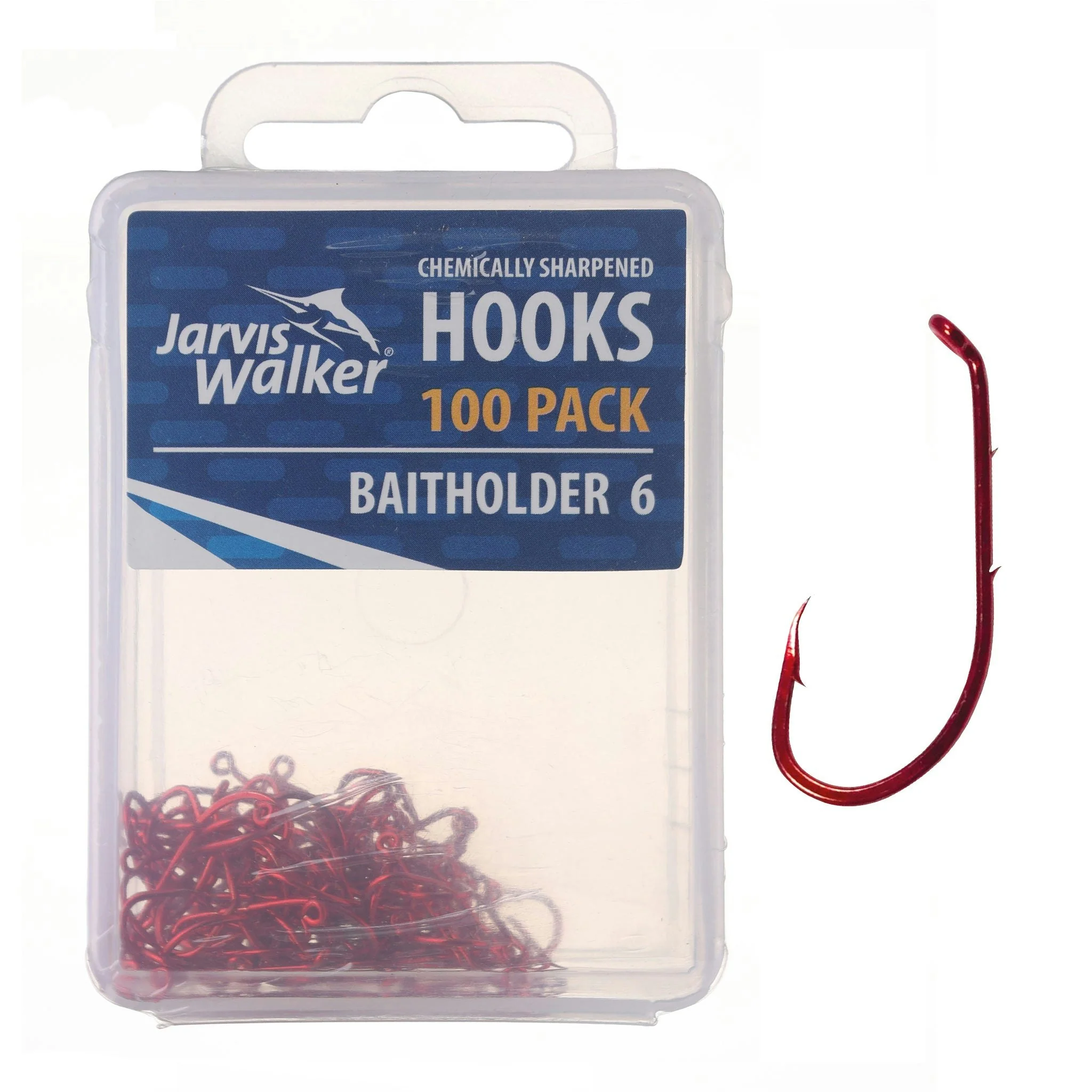 Jarvis Walker Red Baitholder Hooks - Image 31