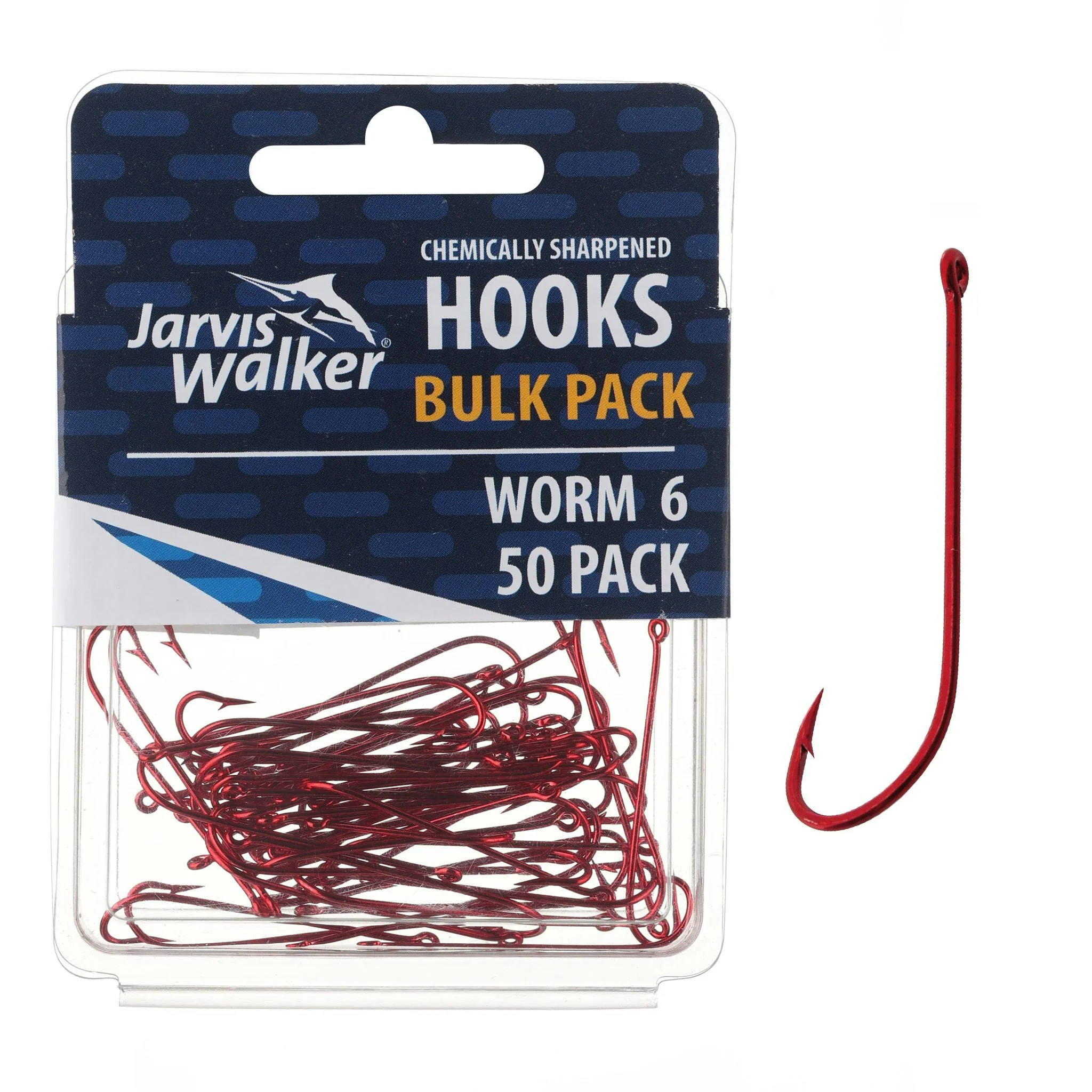 Jarvis Walker Red Long Shank Hooks - Image 15