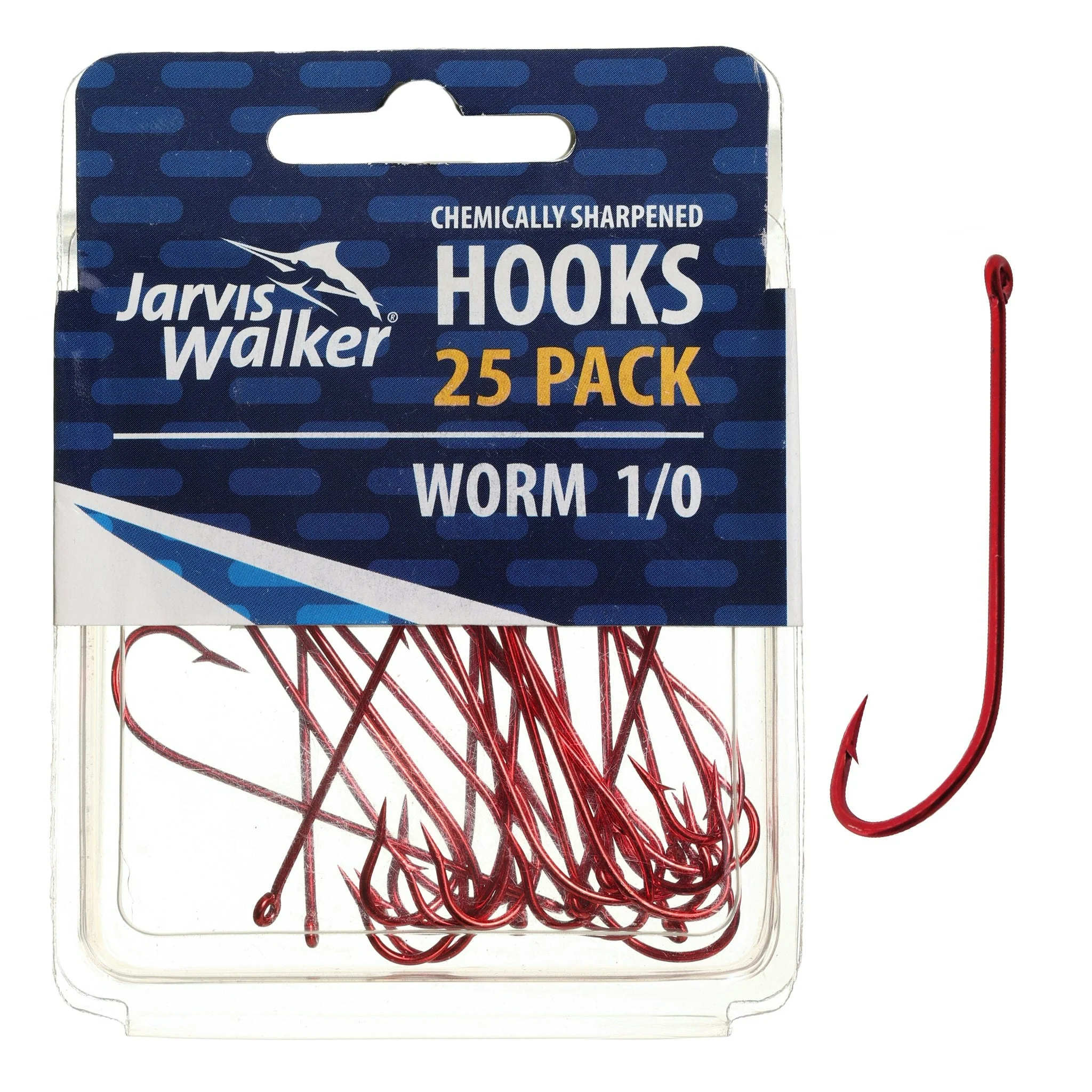 Jarvis Walker Red Long Shank Hooks - Image 16