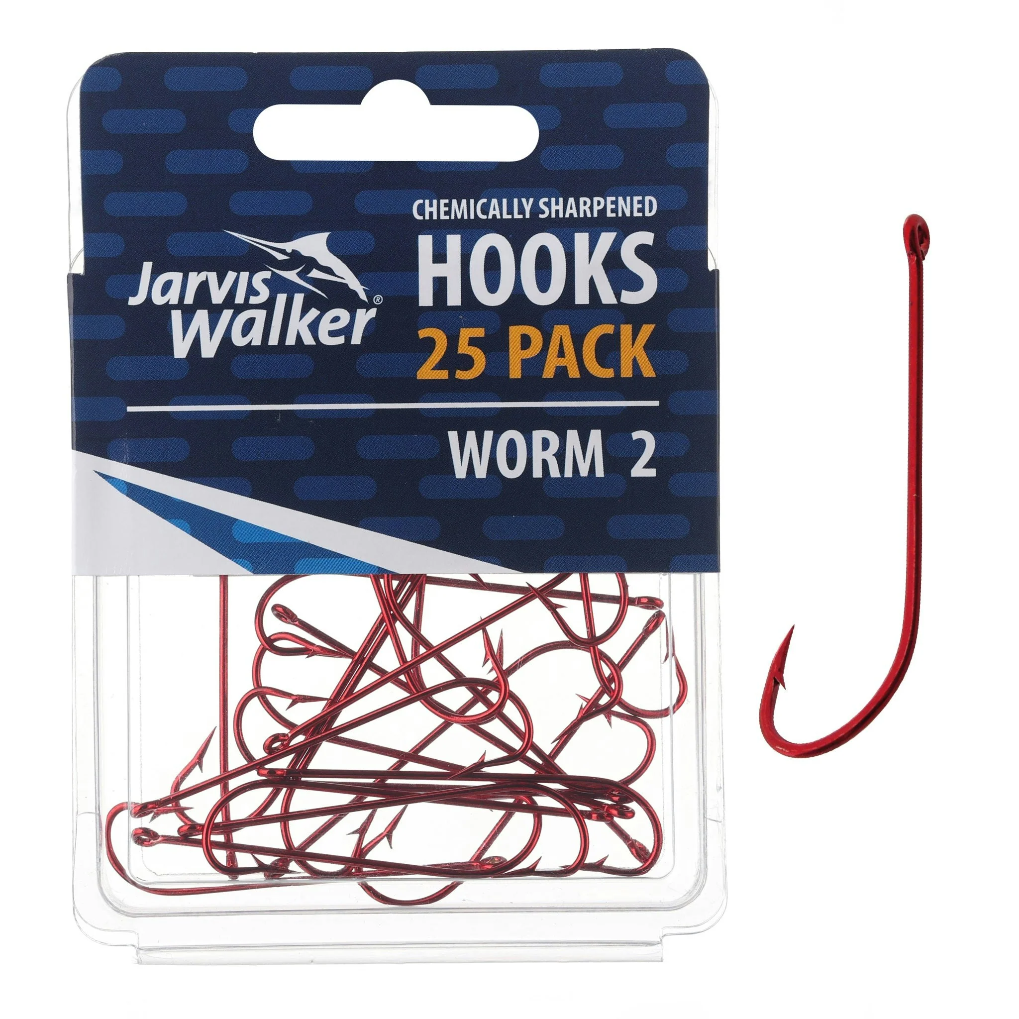 Jarvis Walker Red Long Shank Hooks - Image 5