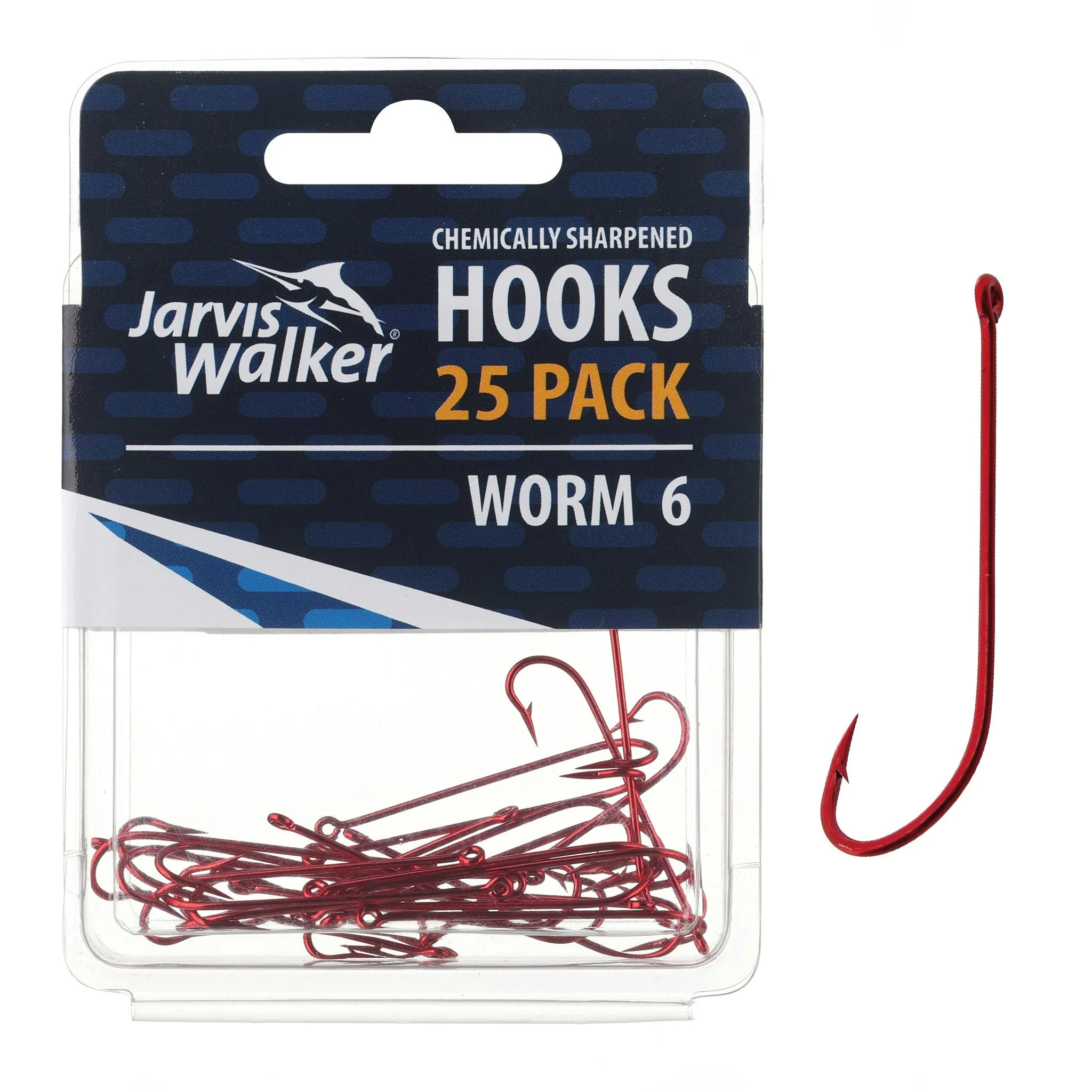 Jarvis Walker Red Long Shank Hooks - Image 6