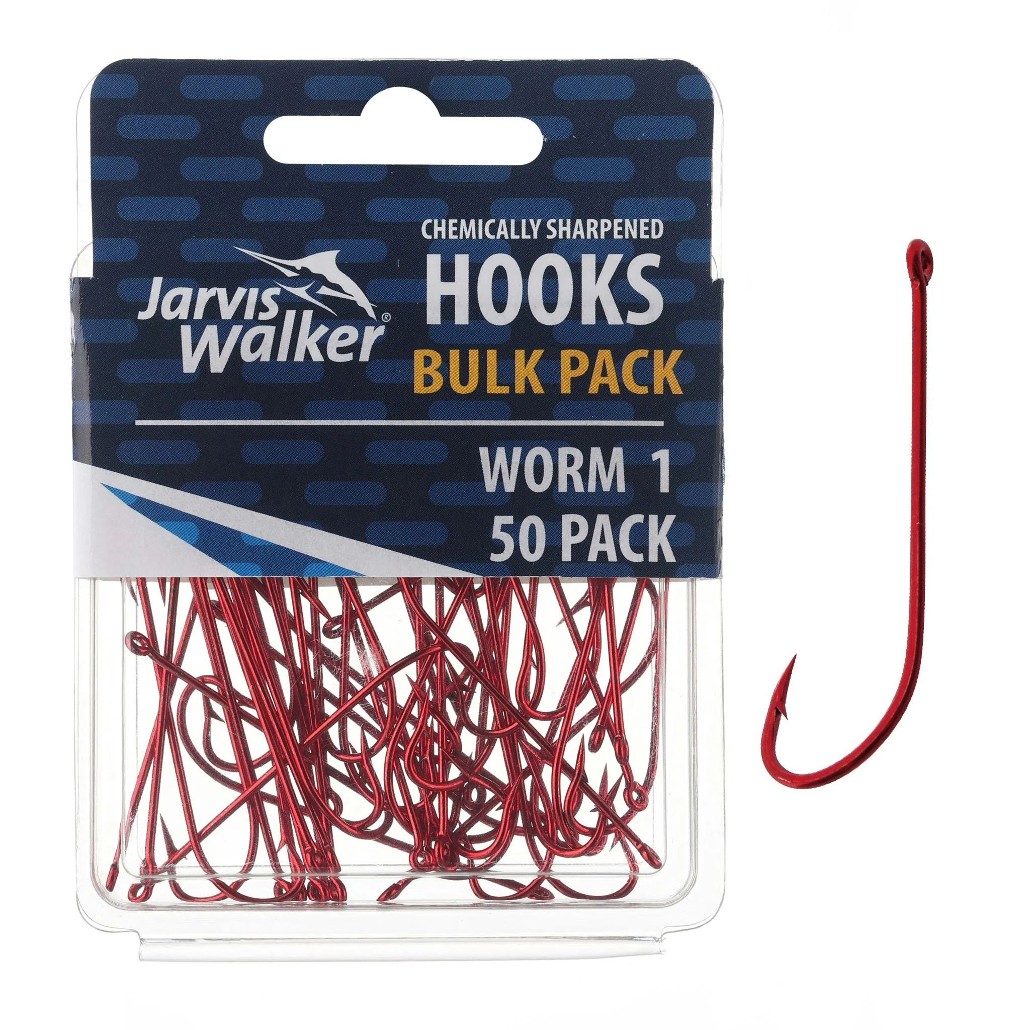 Jarvis Walker Red Long Shank Hooks - Image 8