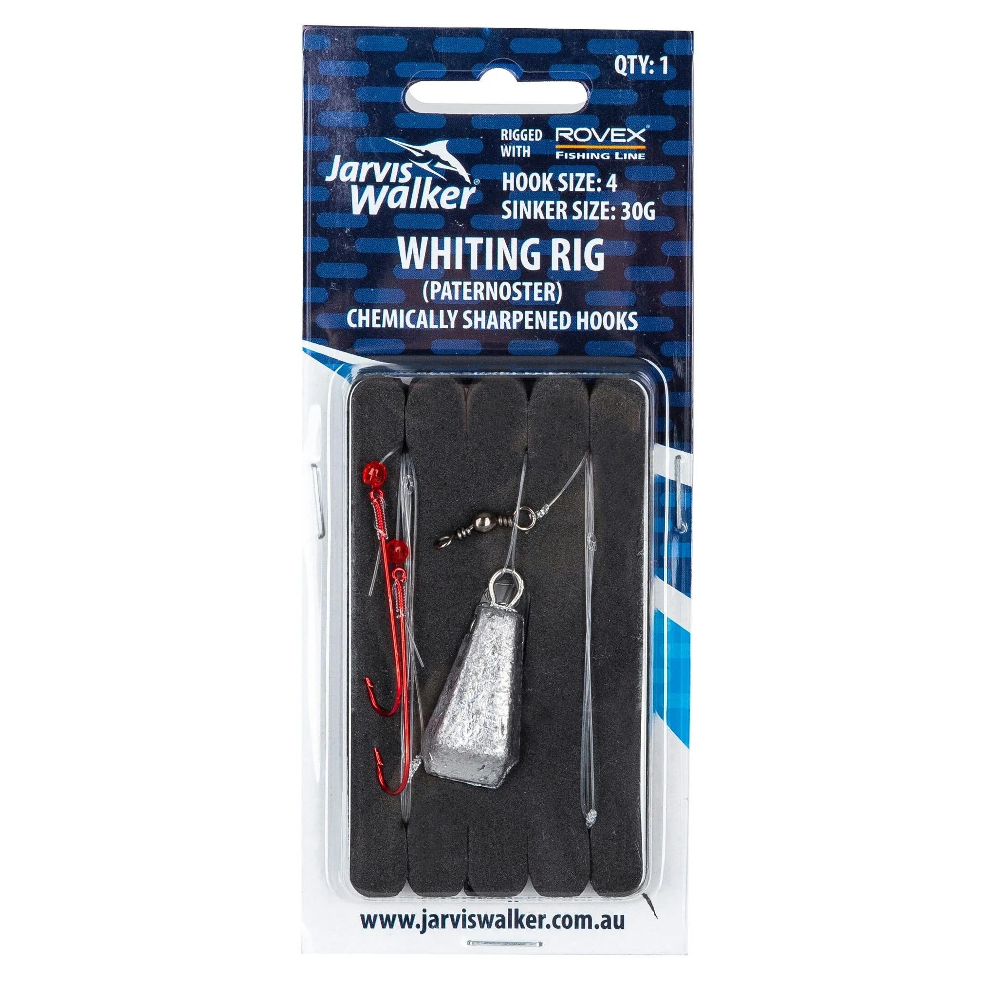 Jarvis Walker Whiting Rig With Chemically Sharpened #4 Hook Rig - Image 2