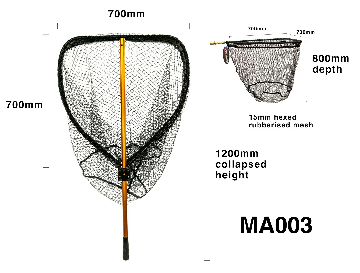 Maritec Landing Net Large Removable Handle - Image 2