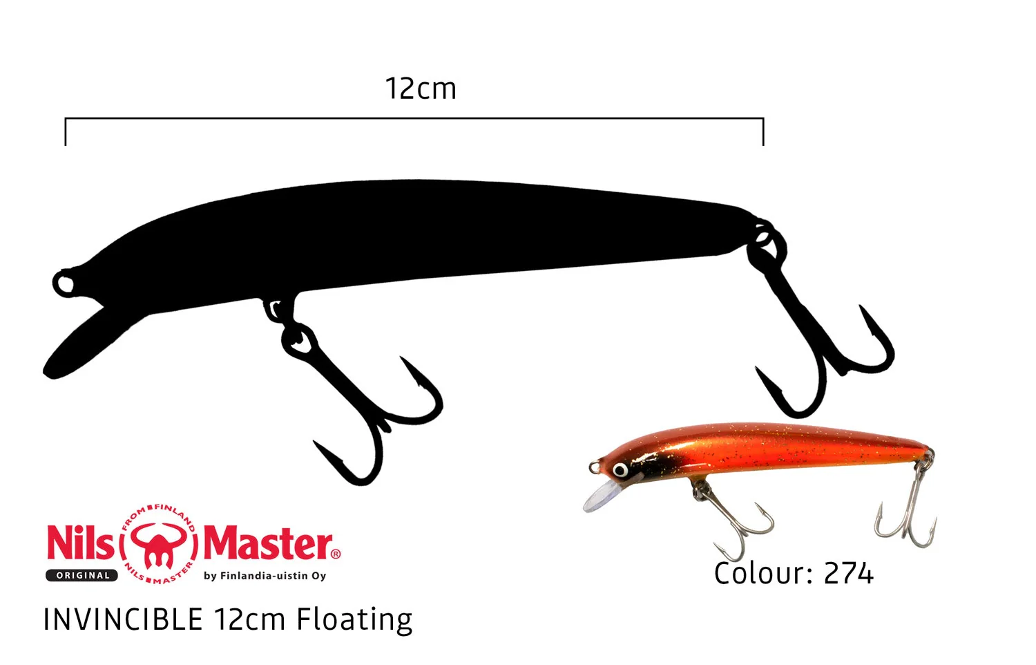 Nils Master Invincible-F 12cm 24g - Image 26