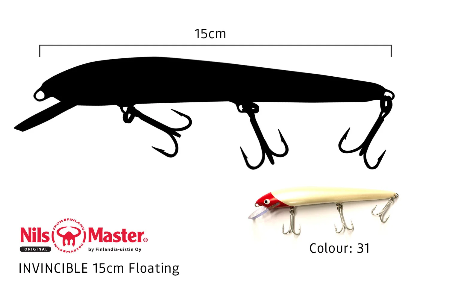 Nils Master Invincible-F 15cm 30g - Image 16