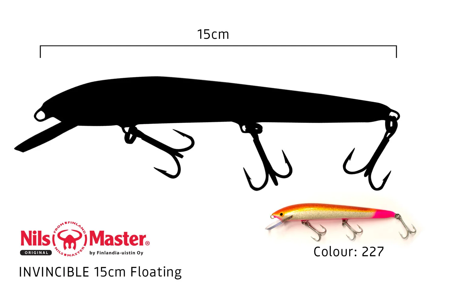 Nils Master Invincible-F 15cm 30g - Image 2