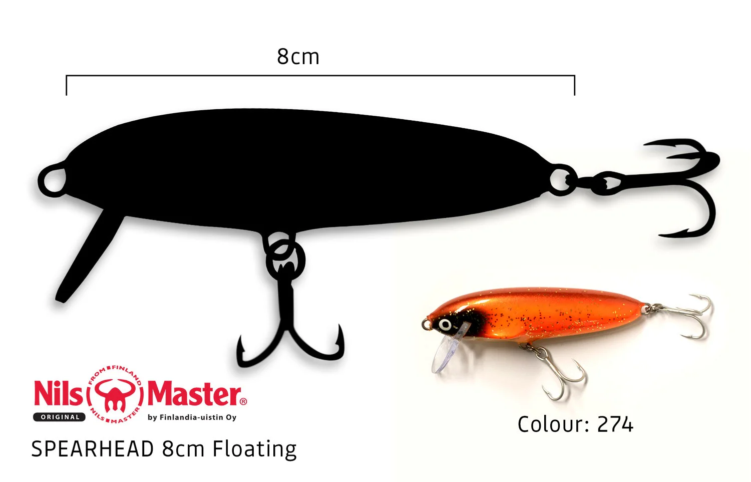Nils Master Spearhead 8cm 14g - Image 3