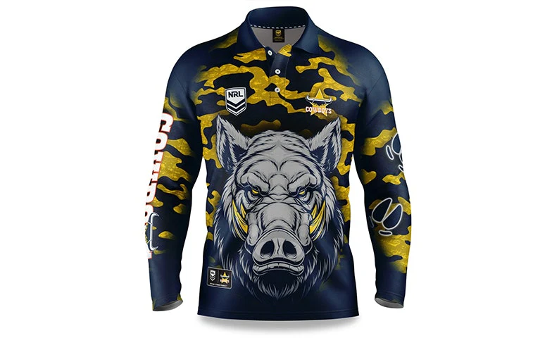 NRL Cowboys "Razorback" Outback Shirts - Adult - Image 3
