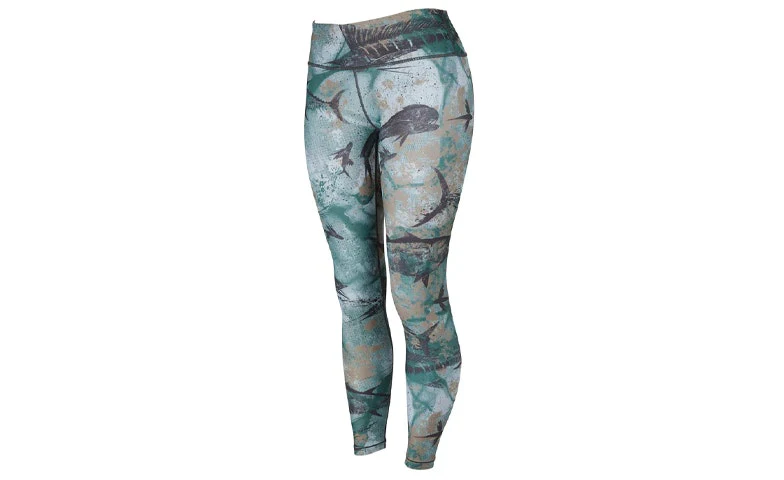 Pelagic Maui Legging Open Seas Camo Army Green - Image 5