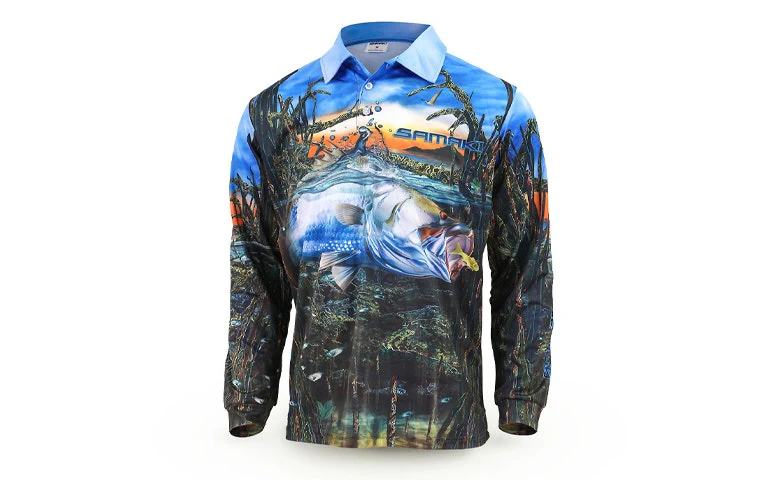 Samaki Saltwater Barra Fishing Jersey Youth - Image 5
