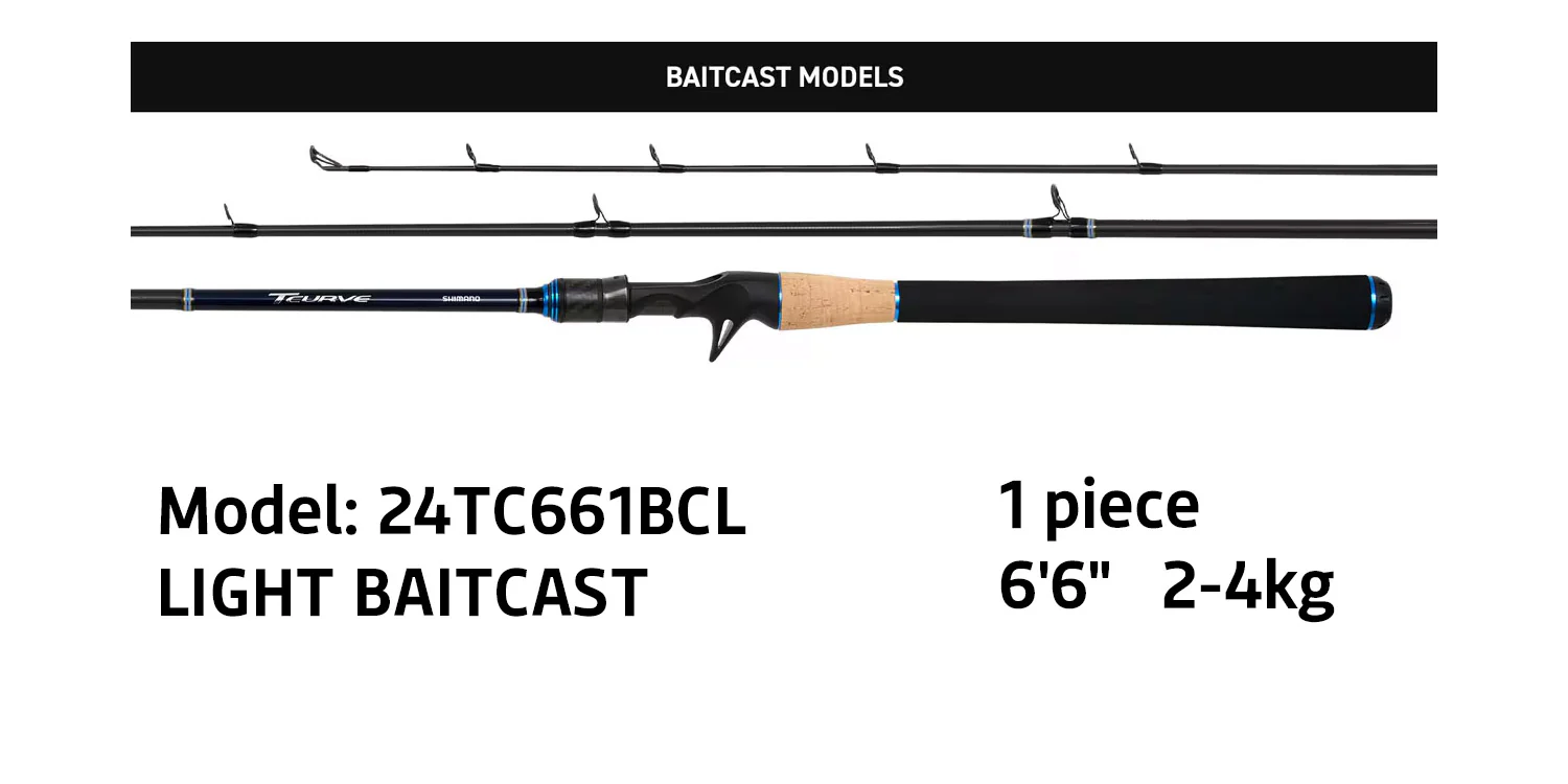 Shimano 24 TCURVE Baitcast Rods - Image 3
