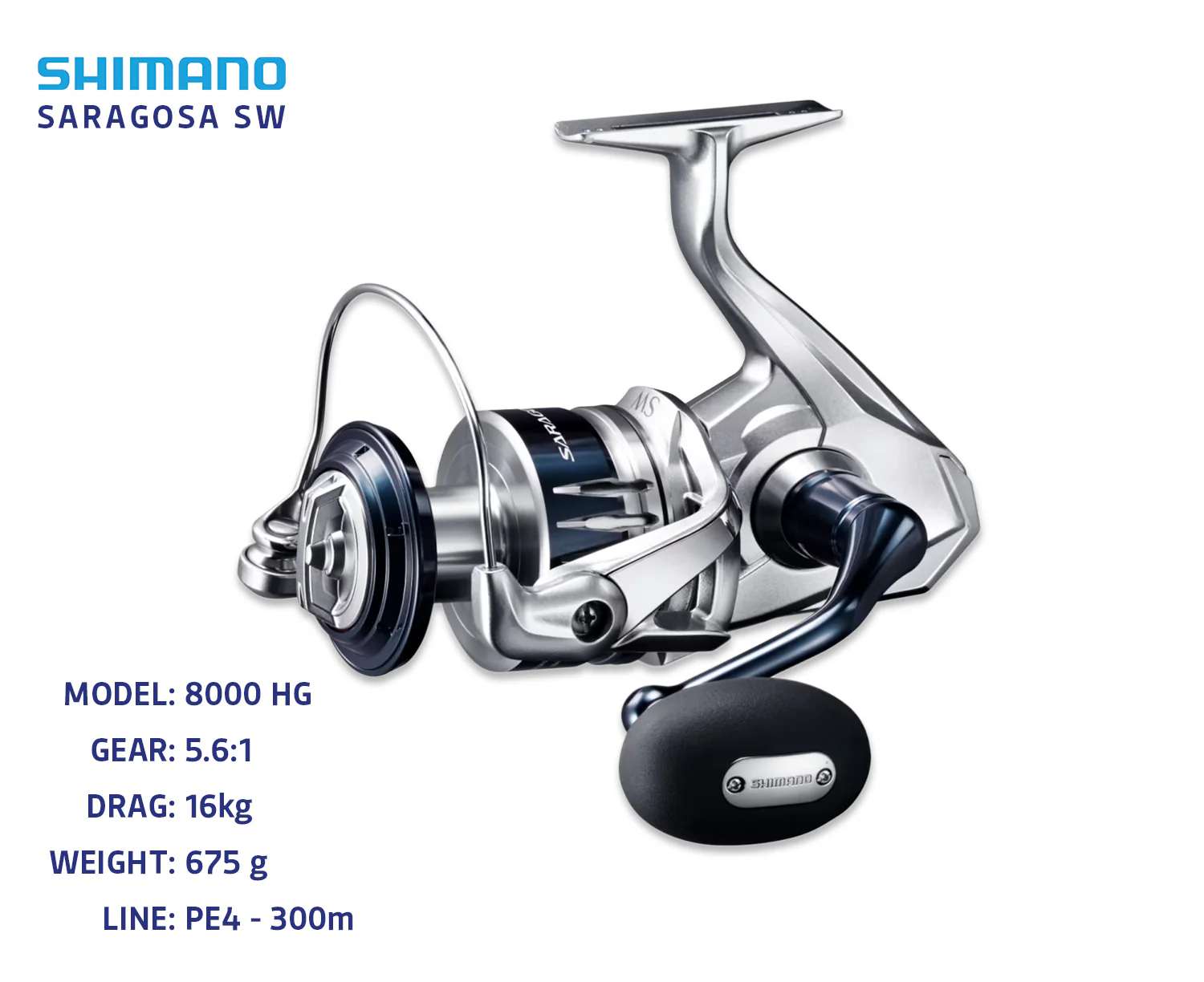 Shimano Saragosa SWA Spin Reel - Image 3
