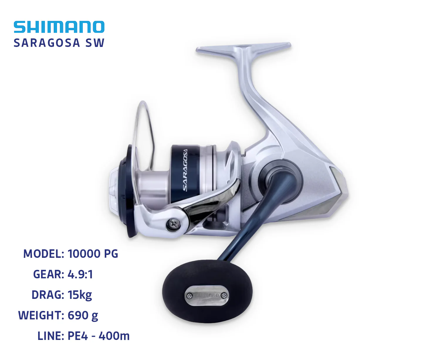 Shimano Saragosa SWA Spin Reel - Image 4