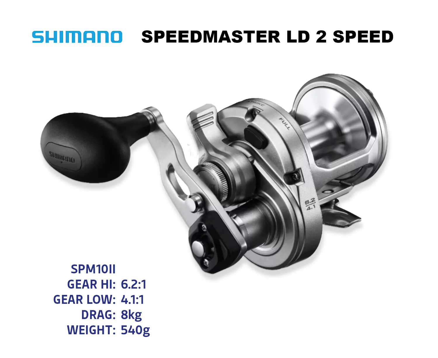 Shimano Speedmaster LD 2 Speed Overhead Reel - Image 6