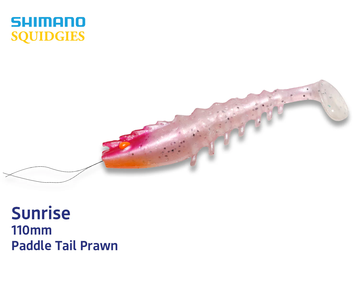 Shimano Squidgies Prawn Paddle Tail Soft Plastics - Image 6