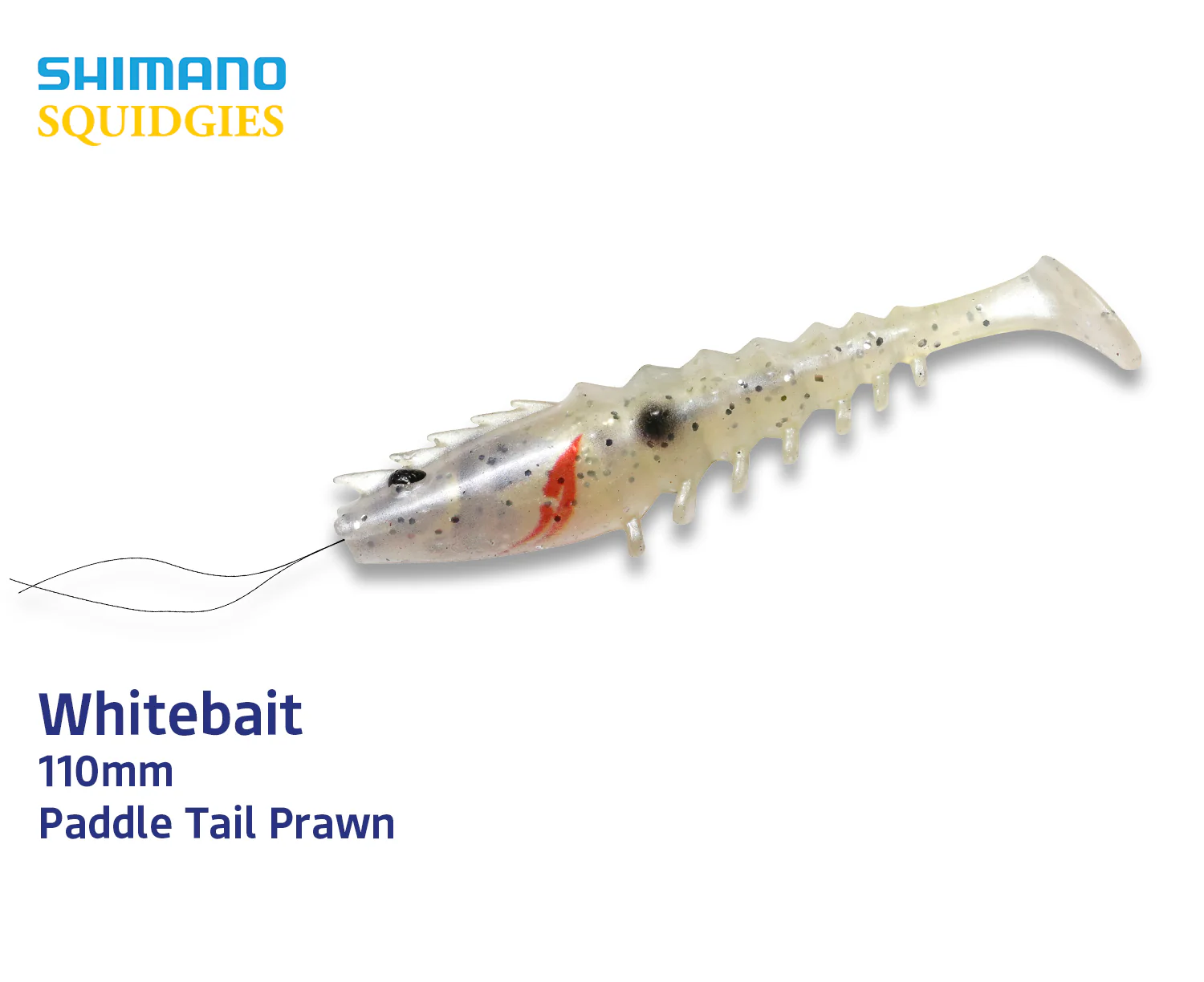 Shimano Squidgies Prawn Paddle Tail Soft Plastics - Image 7