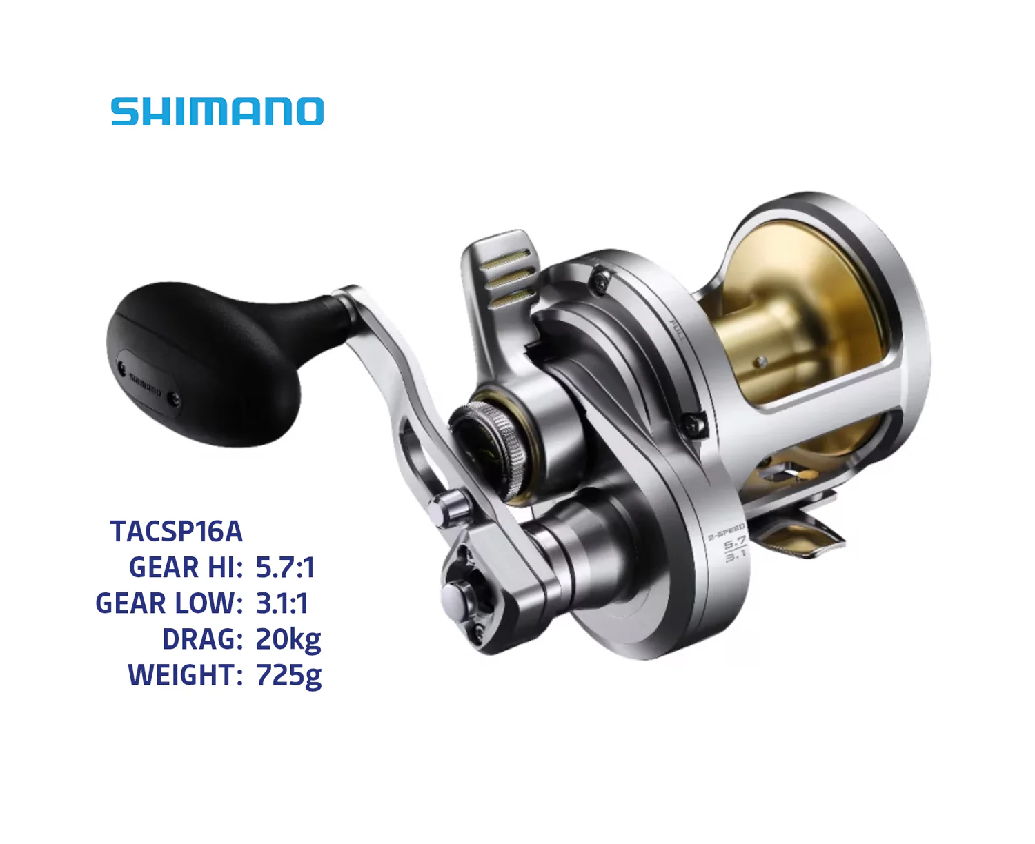 Shimano Talica 2 Speed Overhead Fishing Reels - Image 2