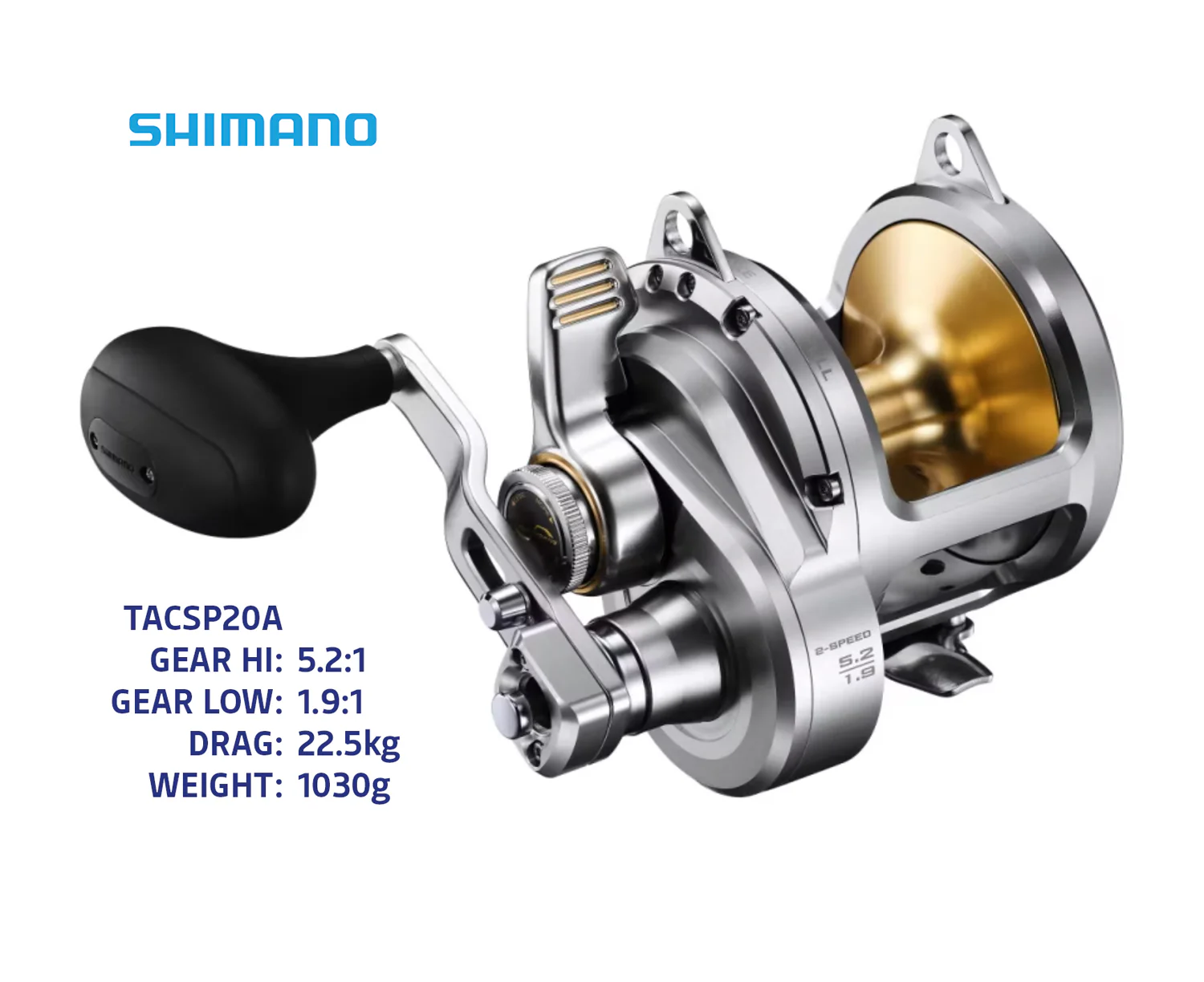 Shimano Talica 2 Speed Overhead Fishing Reels - Image 3