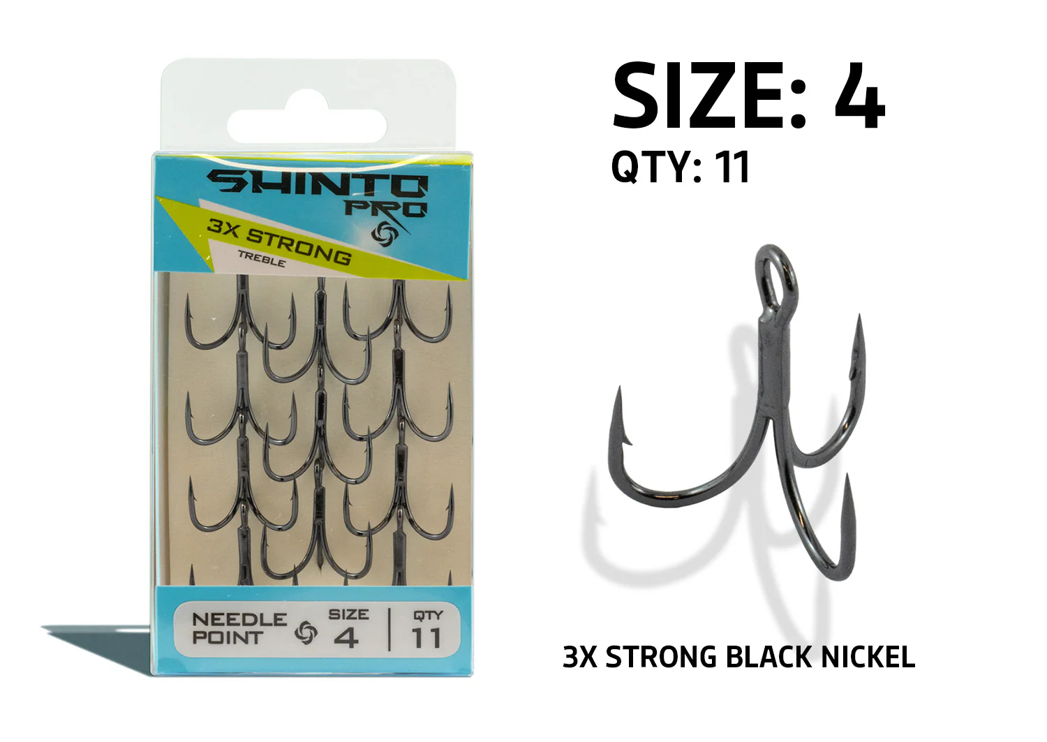 Shinto Pro 3X Strong Black Nickel Trebles - Image 6
