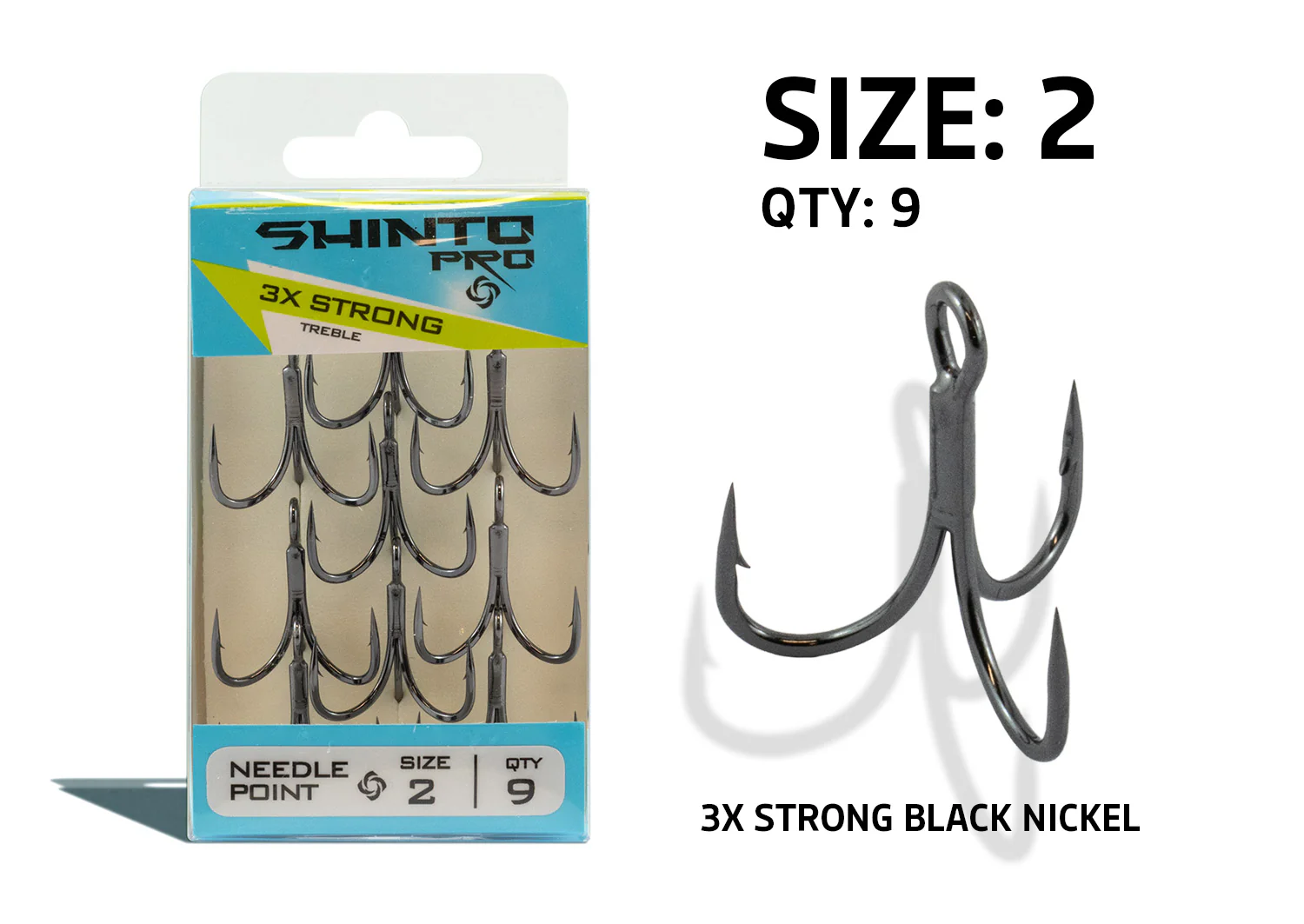 Shinto Pro 3X Strong Black Nickel Trebles - Image 7