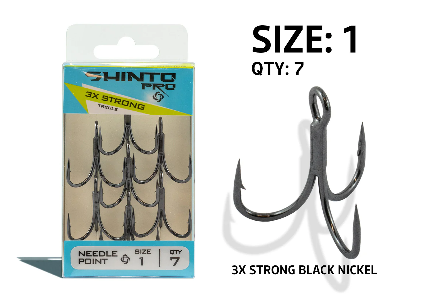 Shinto Pro 3X Strong Black Nickel Trebles - Image 8