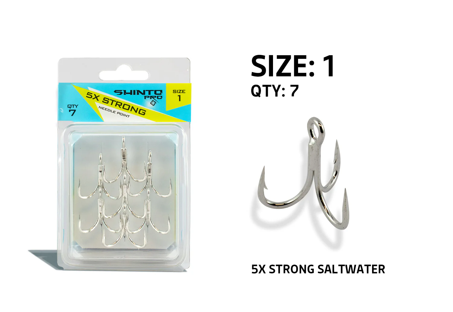 Shinto Pro 5X Strong Saltwater Trebles - Image 3