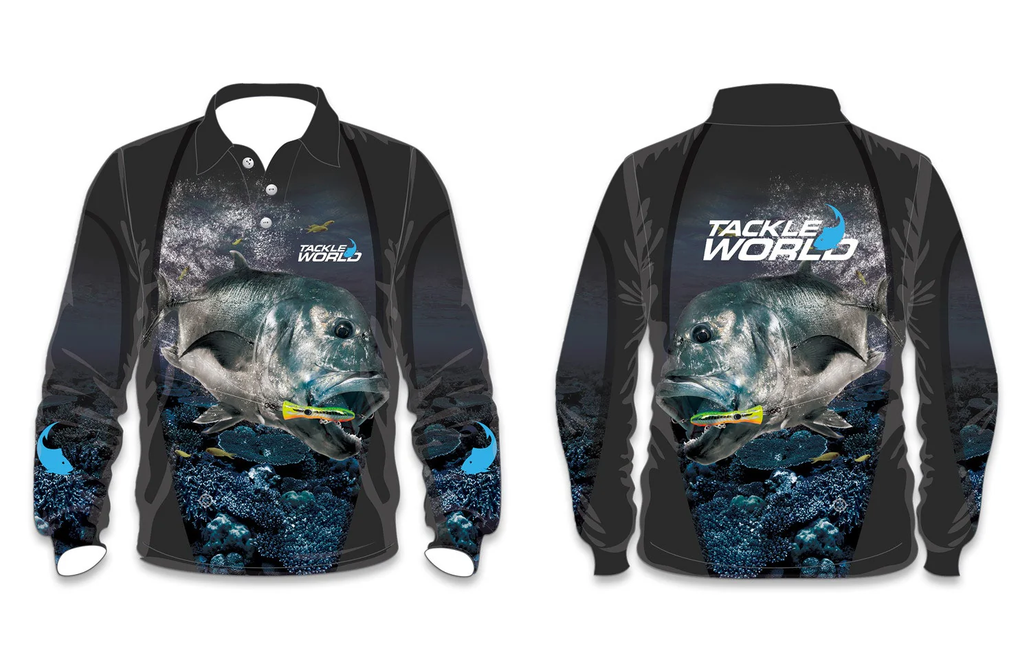Tackle World Fishing Shirt Mens - GT - Image 3