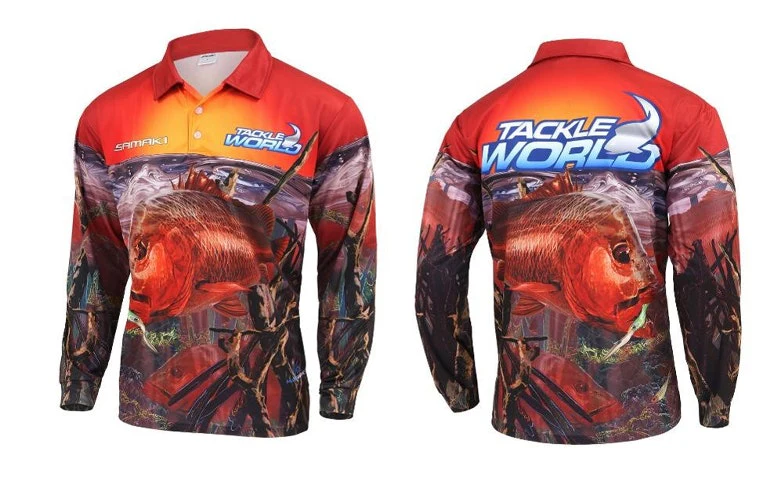 Tackle World Samaki Kids Fishing Shirt - Mangrove Jack - Image 7