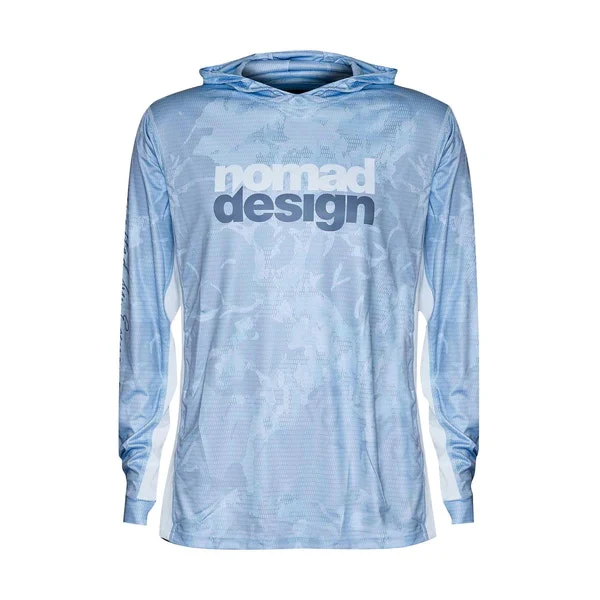 Tech Fishing Shirt Hooded - Camo Splice Blue - Image 3