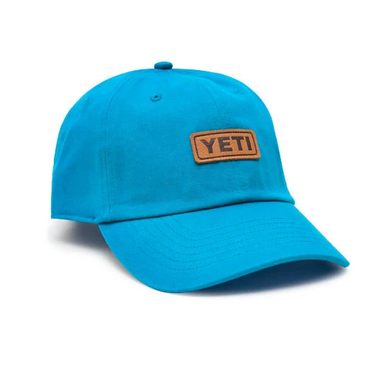 YETI Badge Logo Leather Soft Crown Hat - Image 2