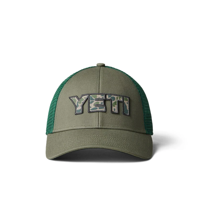YETI Cap Logo Camo Badge Trucker Hat - Image 13