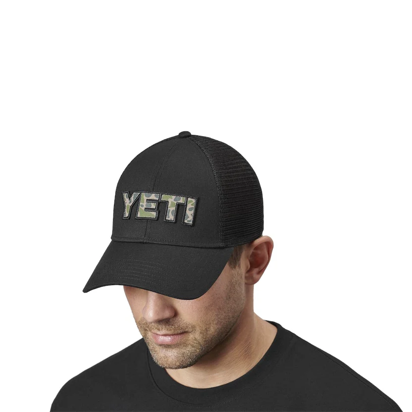 YETI Cap Logo Camo Badge Trucker Hat - Image 6