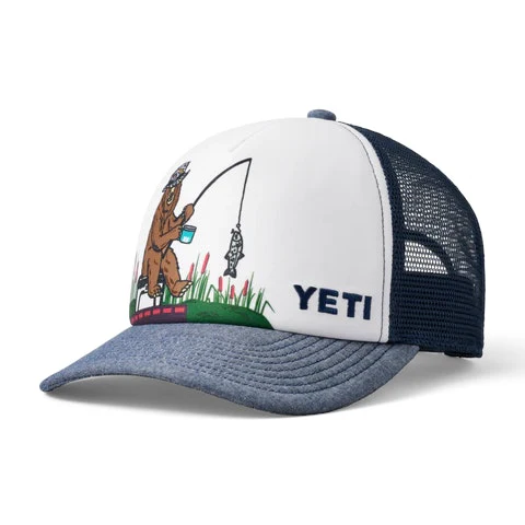 YETI Kids Fishing Bear Trucker Hat - Image 3