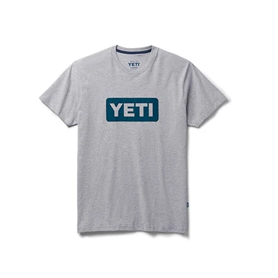 YETI Premium Logo Badge Short Sleeve T-Shirt Gray - Image 3