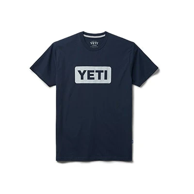 YETI Premium Logo Badge Short Sleeve T-Shirt Navy - Image 6