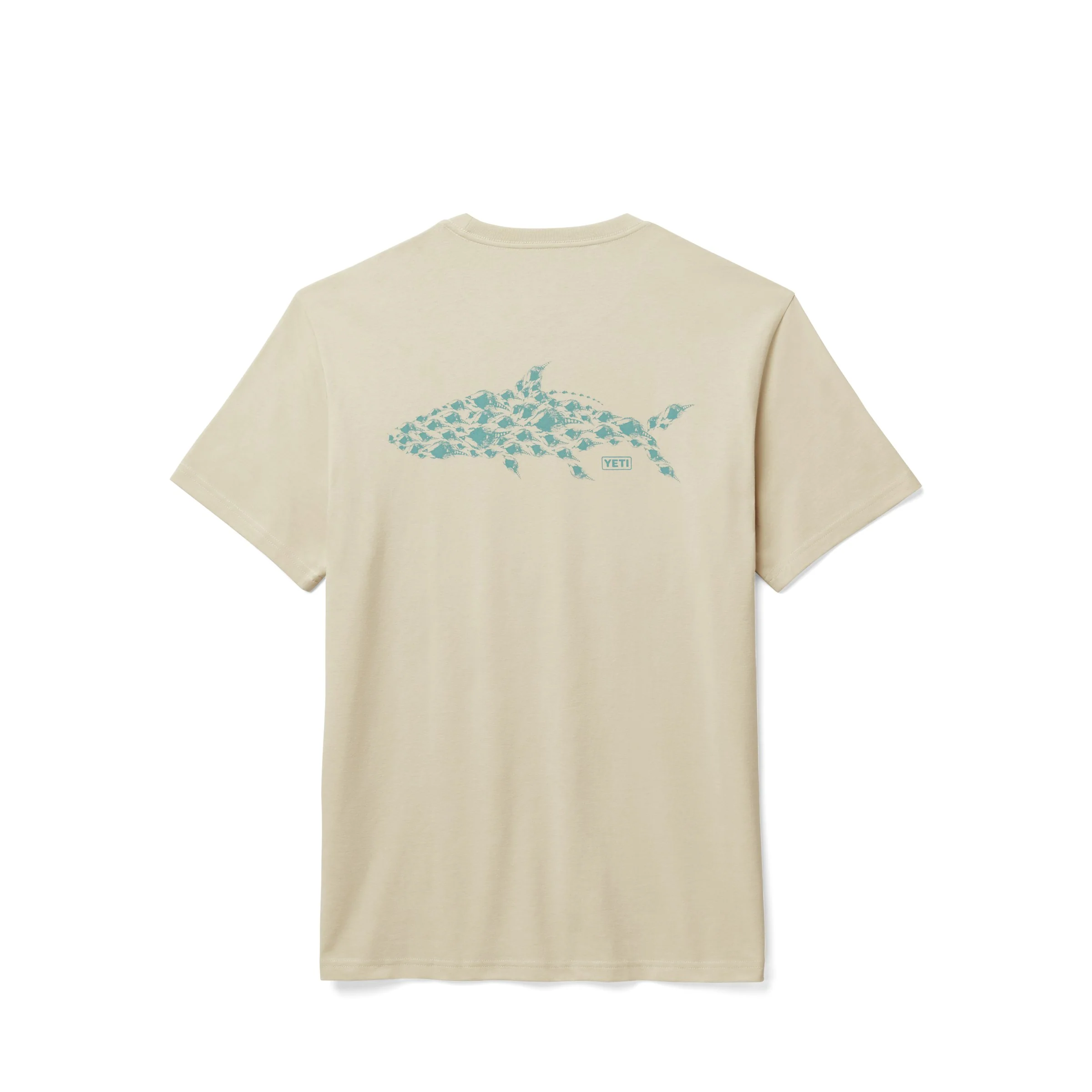 YETI Tarpon Flies Short Sleeve Tee Sand - Image 5